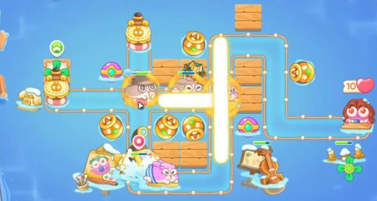 《保衛(wèi)蘿卜4》阿波尼克號第41關(guān)滿星通關(guān)攻略