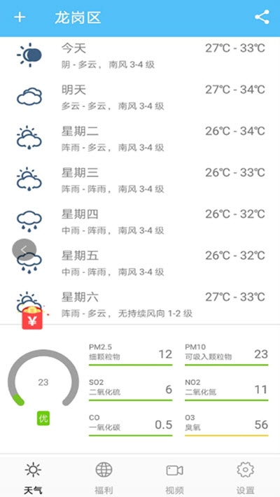 一分天氣APP最新版截圖1