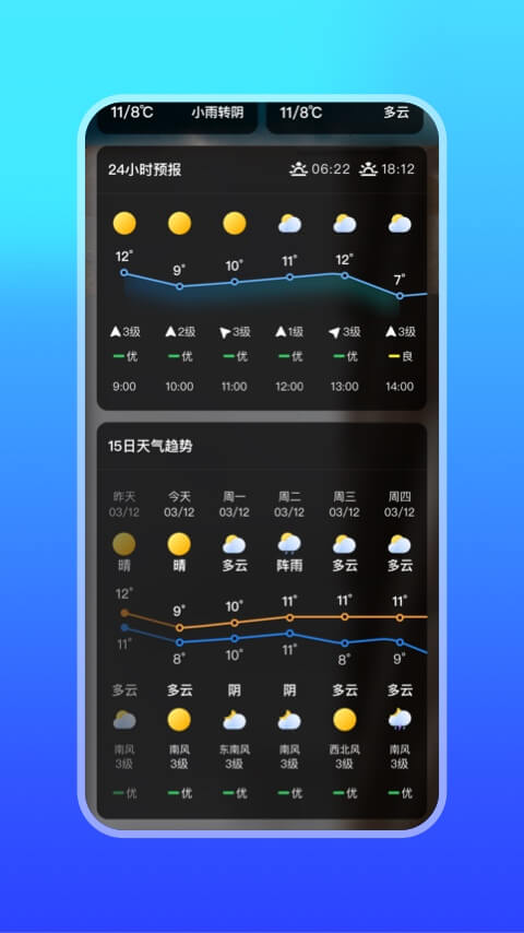 微鯉天氣app截圖2
