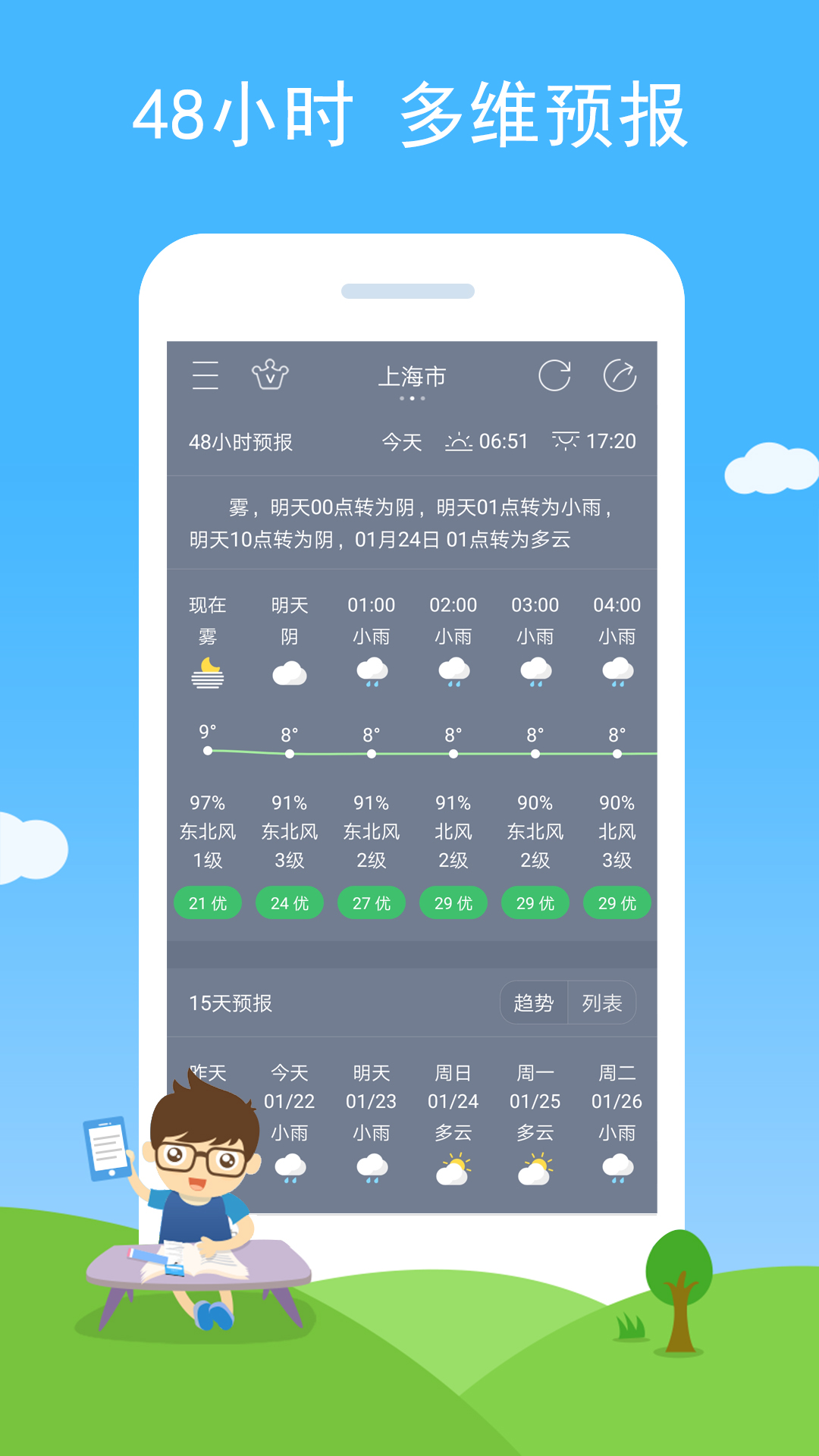 七彩天氣app截圖1