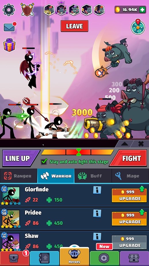 火柴人英雄怪物時代截圖1