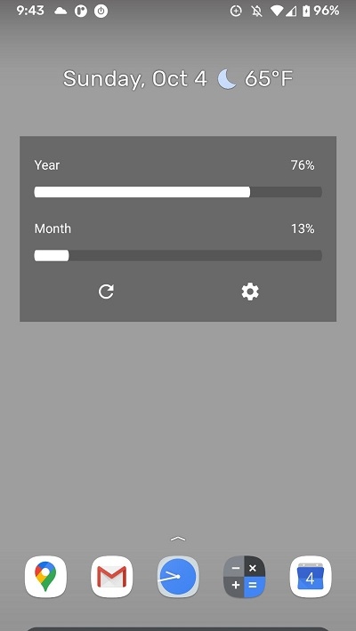 Time Progress Bar(桌面時間進度條)截圖2