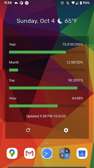 Time Progress Bar(桌面時間進度條)截圖3